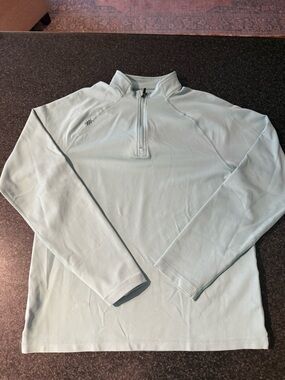 RHONE Light Aqua Half-Zip Pullover